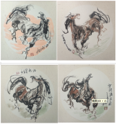 军旅边陲淬豪情，水墨奔马绽风华 ——李