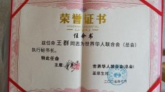 香港共工新闻社副社长王群出任世界华人